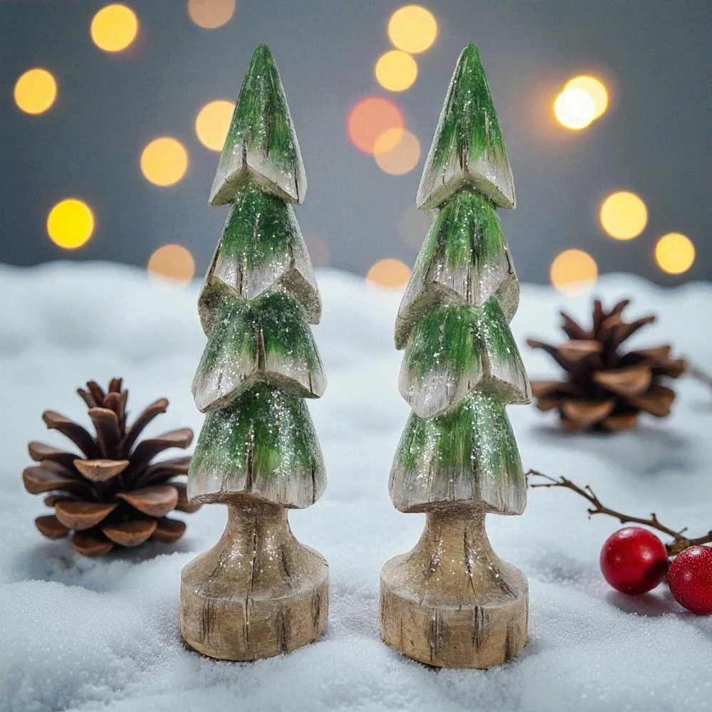 RAZ Tabletop Christmas Fir Tree, Height 13